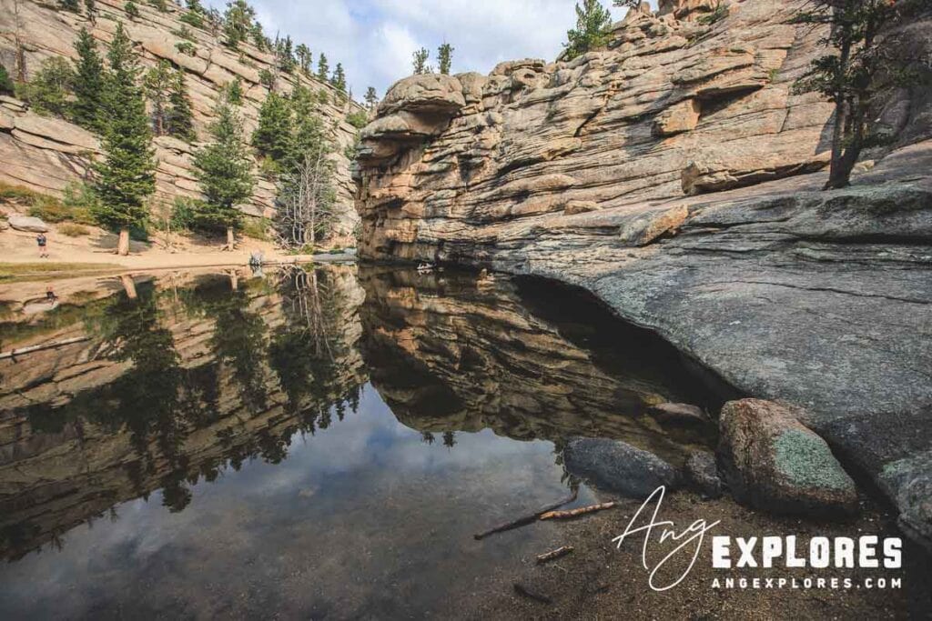 View of Gem Lake in Rocky Mountain National Park