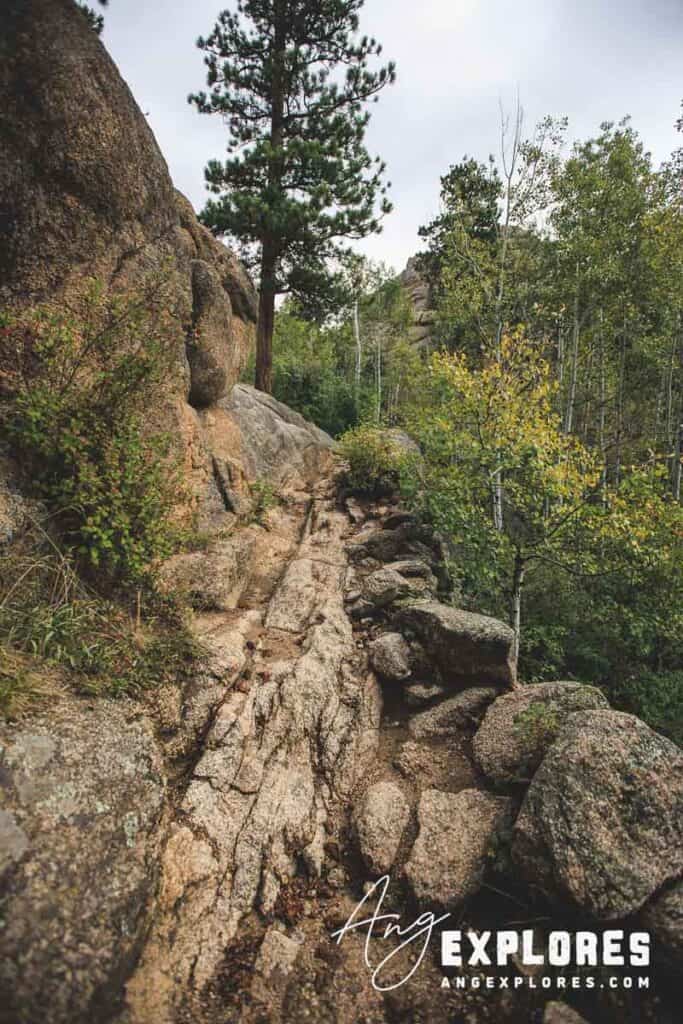 rocky trail in estes park