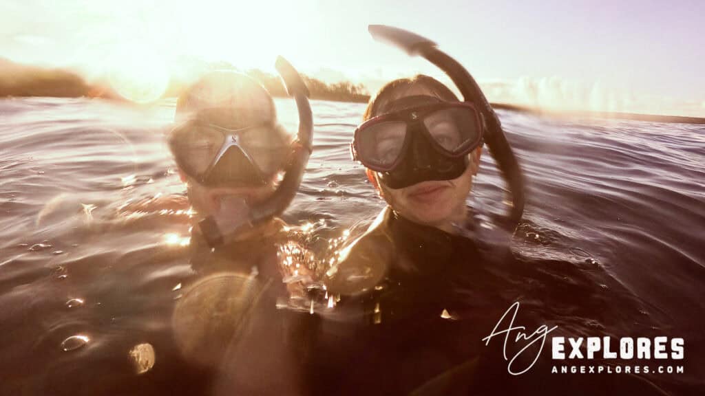 Snorkeling at Ahihi Bay, south Maui Hawaii
