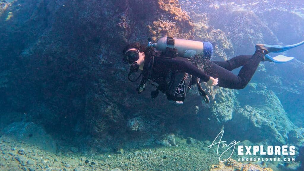 Scuba Diver at Makena Landing Maui
