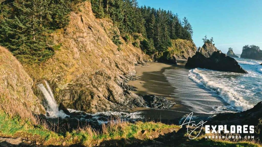 Secret Beach Waterfall