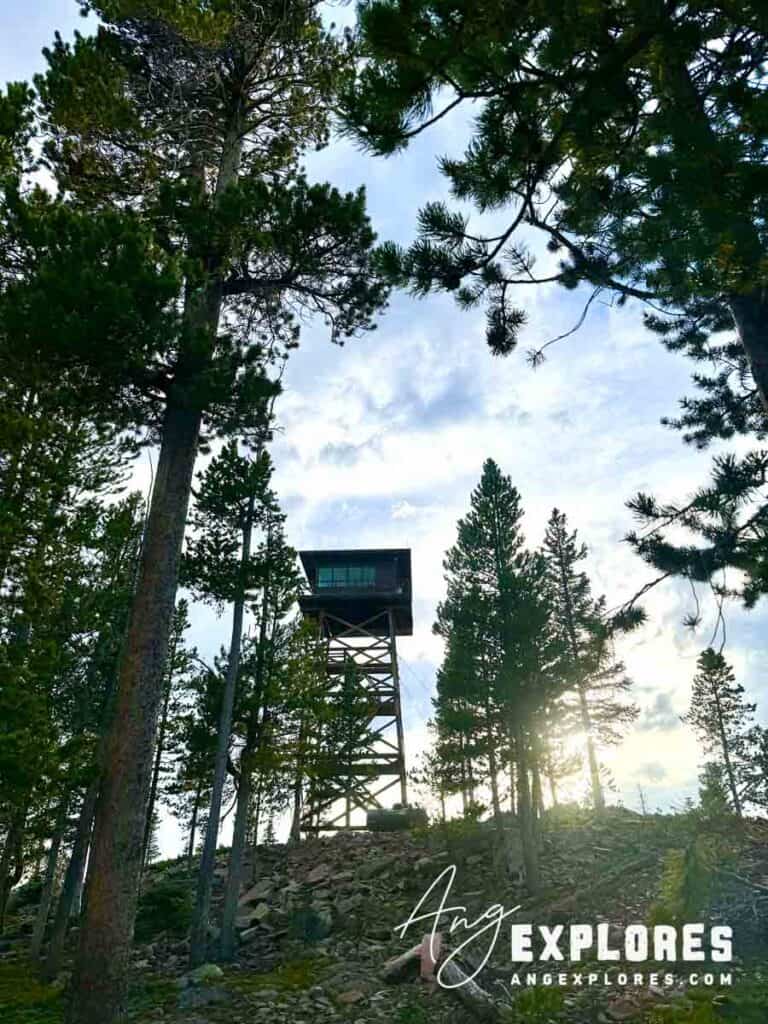 Spruce Mountain Fire Tower view from below