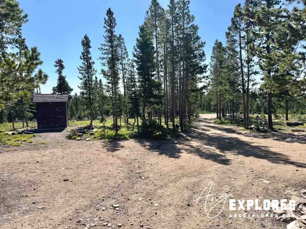 Spruce Mountain Fire Tower Wyoming pit toilet