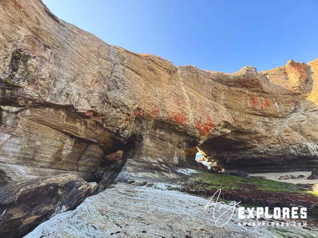 two arch openings into devil's punchbowl