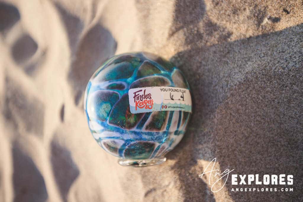 Finders Keepers Glass orb in Lincoln City