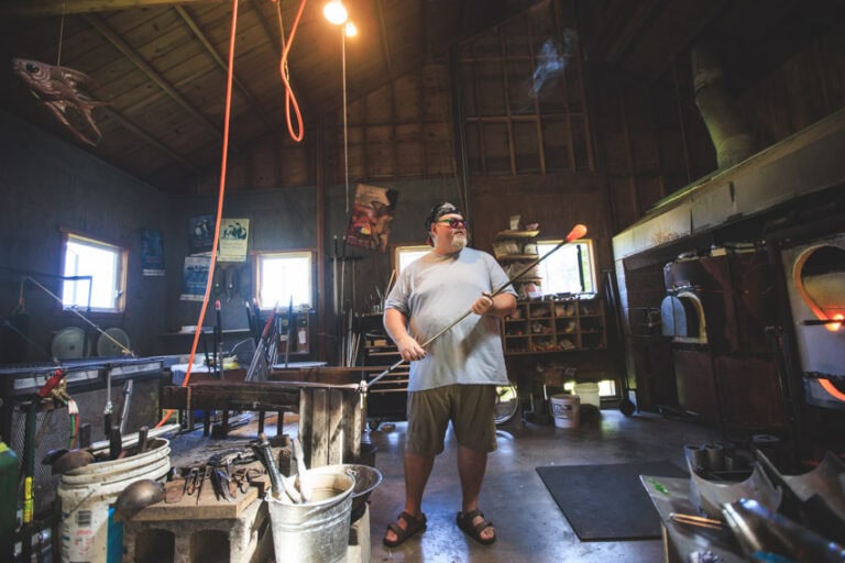 Glass blowing tour in Lincoln City Oregon