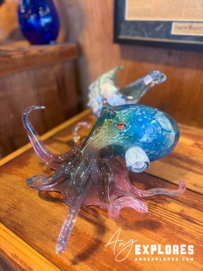Glass art octopus by Alder House