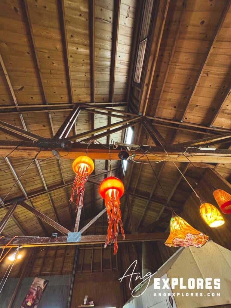 Glass squid light fixture by Alder House