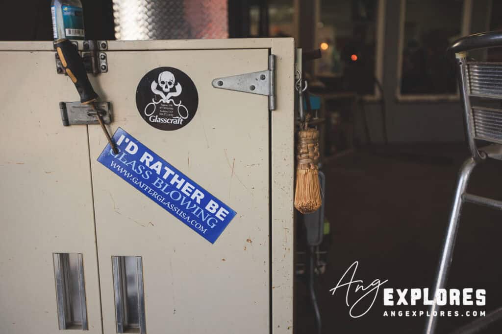 I'd rather be glass blowing sticker