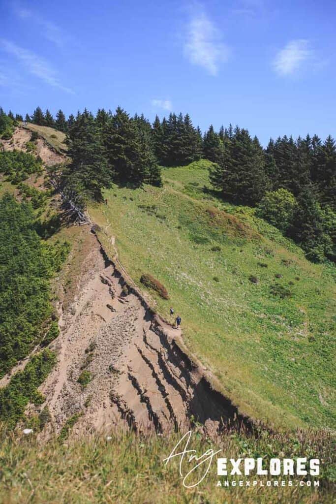 the ridge crossing to gods thumb