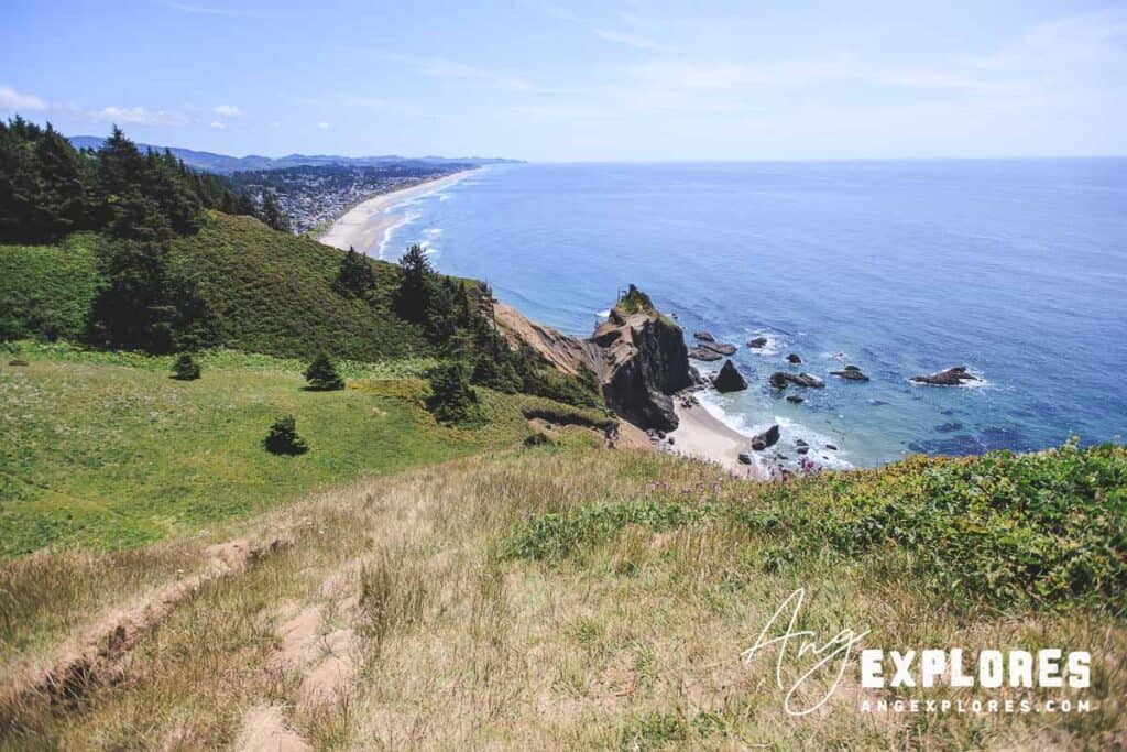 roads end secret beach from above