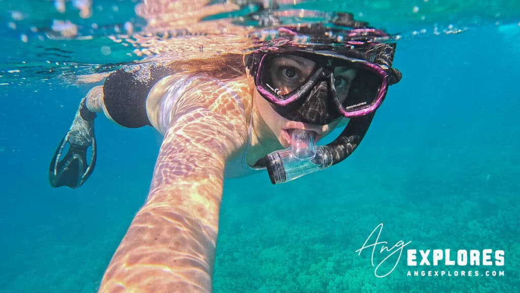 snorkeling at kahekili beach maui