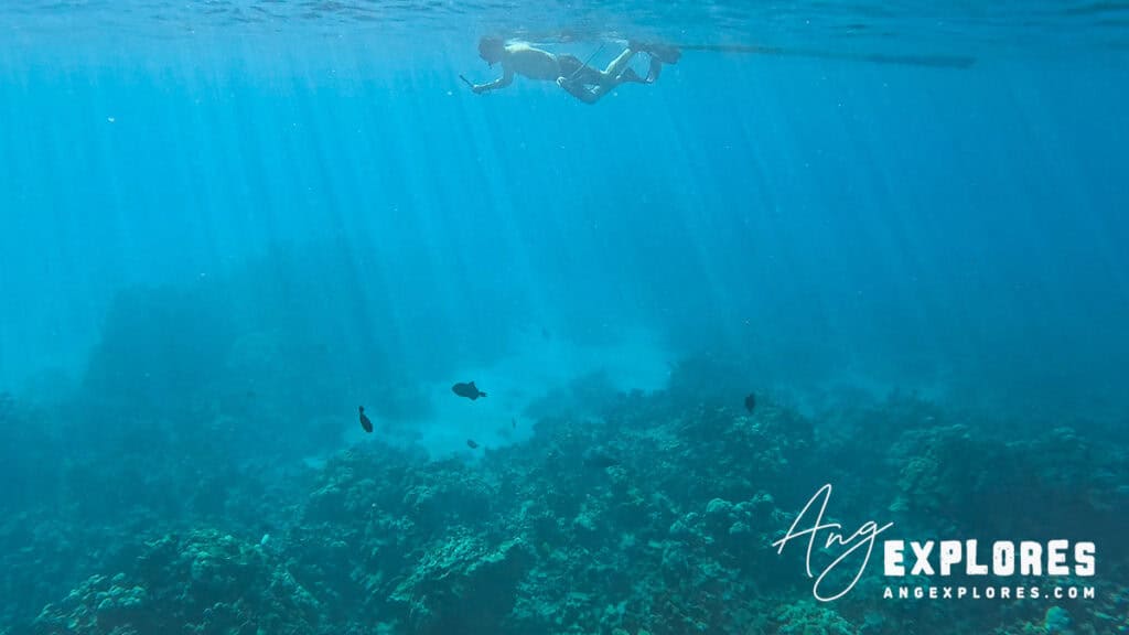 water depth at captain cook monument reef