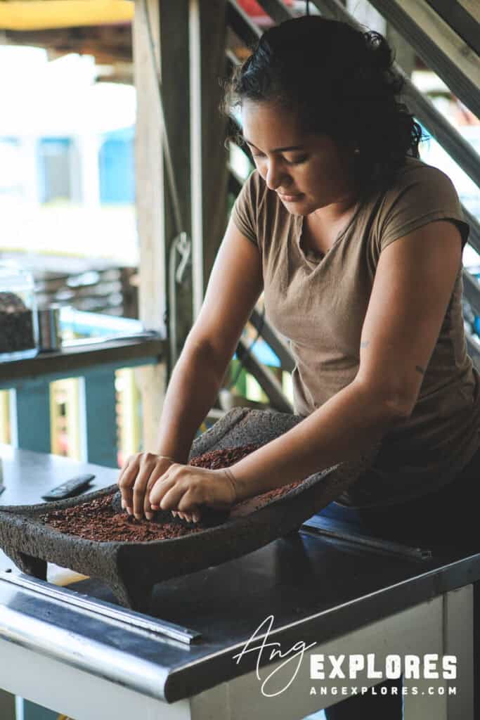 making chocolate