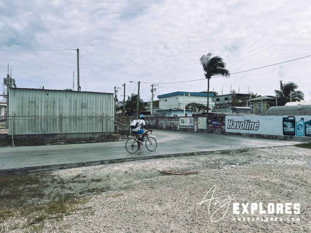 street near iguana sanctuary in san pedro